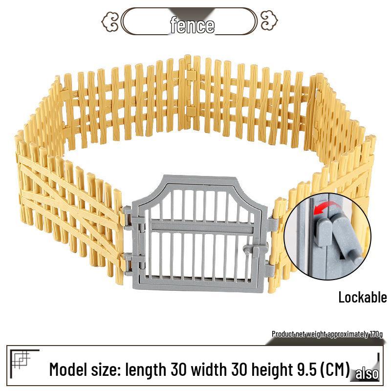 Creative Simulation Fence Set for Farm, Ranch, Zoo, or Sandbox Decorations