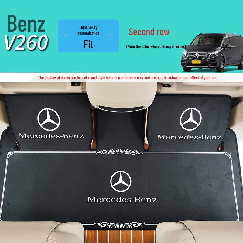 Tappetini personalizzati per Mercedes-Benz V260/V260L: Copertura Completa per Fronte, Centro e Bagagliaio
