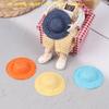 5Pcs Dollhouse Hand Weaved Straw Hat Doll Mini Colorful Hat Dollhouse Decoration Accessories For Kid Pretend Play Toys