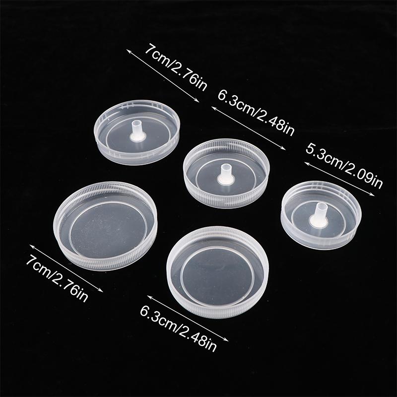 10Pcs Diameter 53/63/70Mm Tissue Culture Bottle Cap Resistant Fungus Bottle Airtight Cap Breathable Special Cap Culture Caps