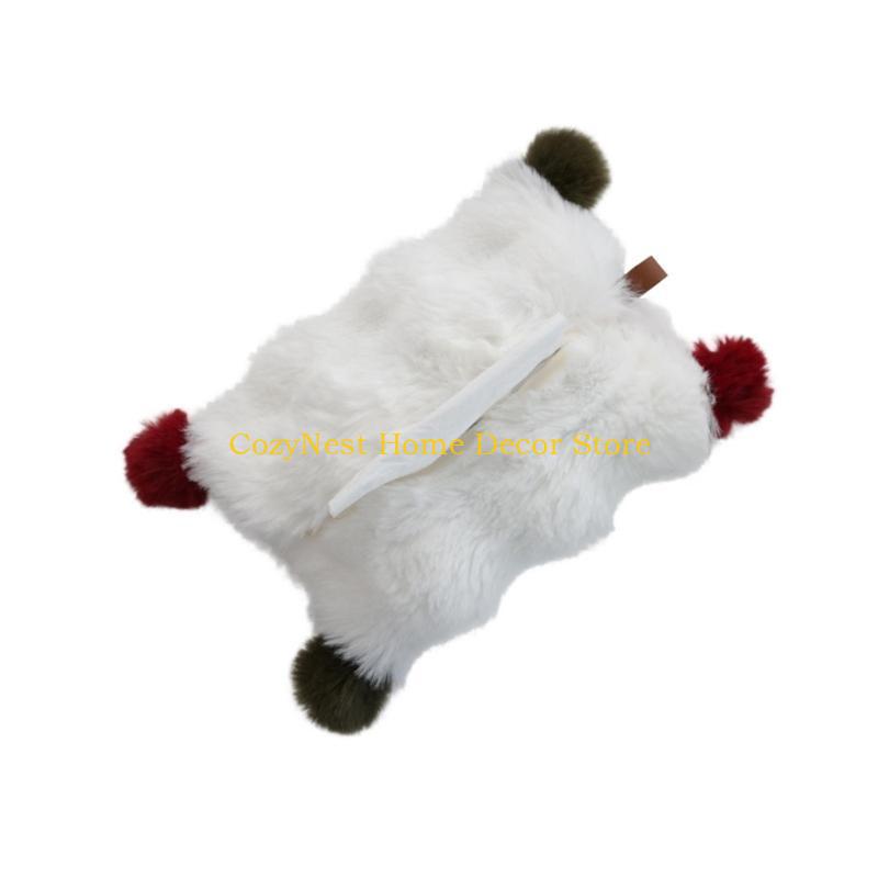 

92MF Sturdy Plush Tissue Pocket Organizers Plush Tissue Holder Perfect For Enhancing Comfort And Style In Any Room Setting