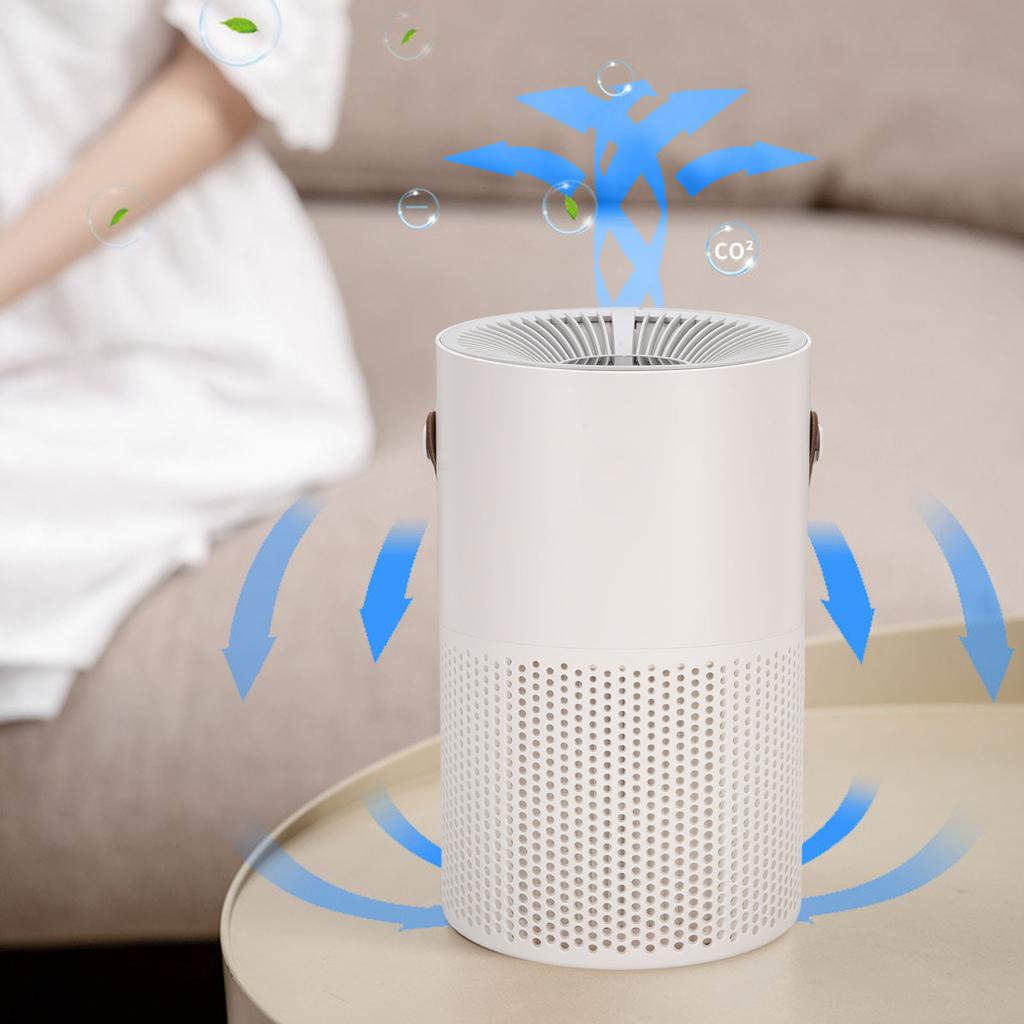 Small Air Purifier Quiet Desktop Air Cleaner Portable Ionic Air Purifier Remove PM2.5 Dust for Home Office Living Room