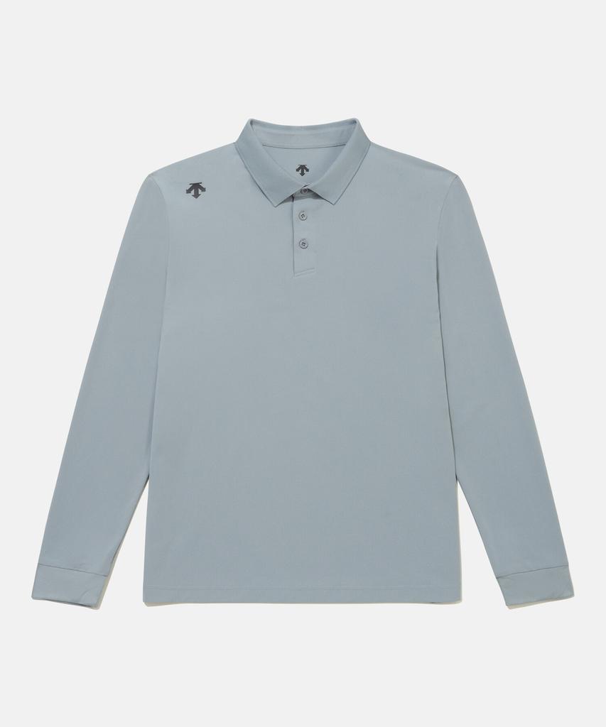 DESCENTE Tough Polo Long Sleeve T-Shirt Denim Blue Sr123Upl11 (A Type)