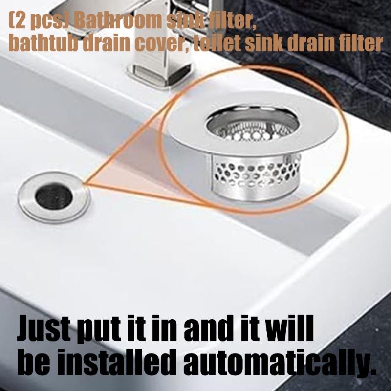 Stable Bathtub Drain Filter With Extreme Fine Screen Traps Soap Rest Hair Bathroom Sink Strainer Corrosion Resistant