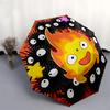 1pc Automatic Opening Umbrella with Fire Monster Design - Portable Folding Design, 8-Bone Iron Frame, Outdoor, Ideal Gift for Fans, Travelers, Daily U