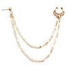 Ethnic Style Color Imitation Crystal Fringed Earrings Nose Ring, Sweet and Cool Star Piercing Nose Clip