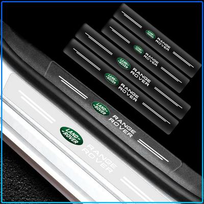 4Pc Car Threshold Protector Transparent Decorative Badge 3D Sticker For Freelander 2 L2 L319 L462 LF Range Sport Evoque L322 Discovery 2 3