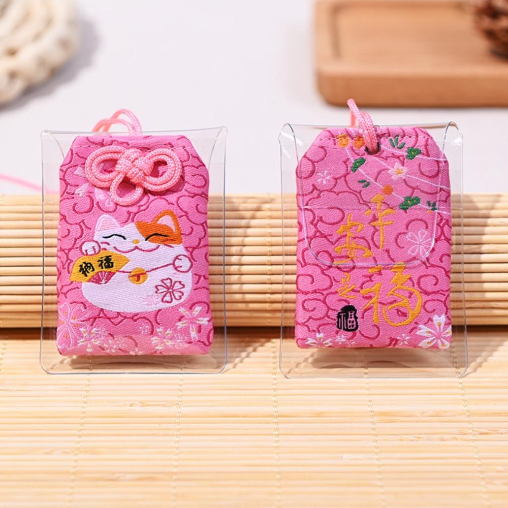 Mini Lucky Charm Pray Fortune Beauty Health Safety Wealth Bag Amulet Japanese Prayer Omamori
