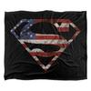 Superman Super Patriot Silky Supersoft Blanket