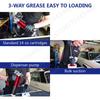 400CC Grease Gun 6000PSI Air Operated Grease Gun Flexible Hose Heavy Duty Air Compressor Grease Gun Pneumatic Grease Gun Tool