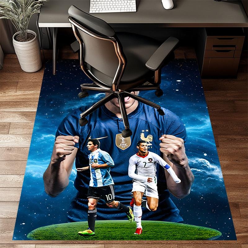 1pc Mbappe3 Design Printed Area Rug Carpet for Bedroom Living Room Home Decor Rugs Mat Non Slip Mat Rug for Bedside