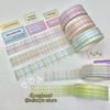 MINKYS 5pcs/lot Basic Grid Type Decorative Tape Set Washi Tape Pack School Office Stationery