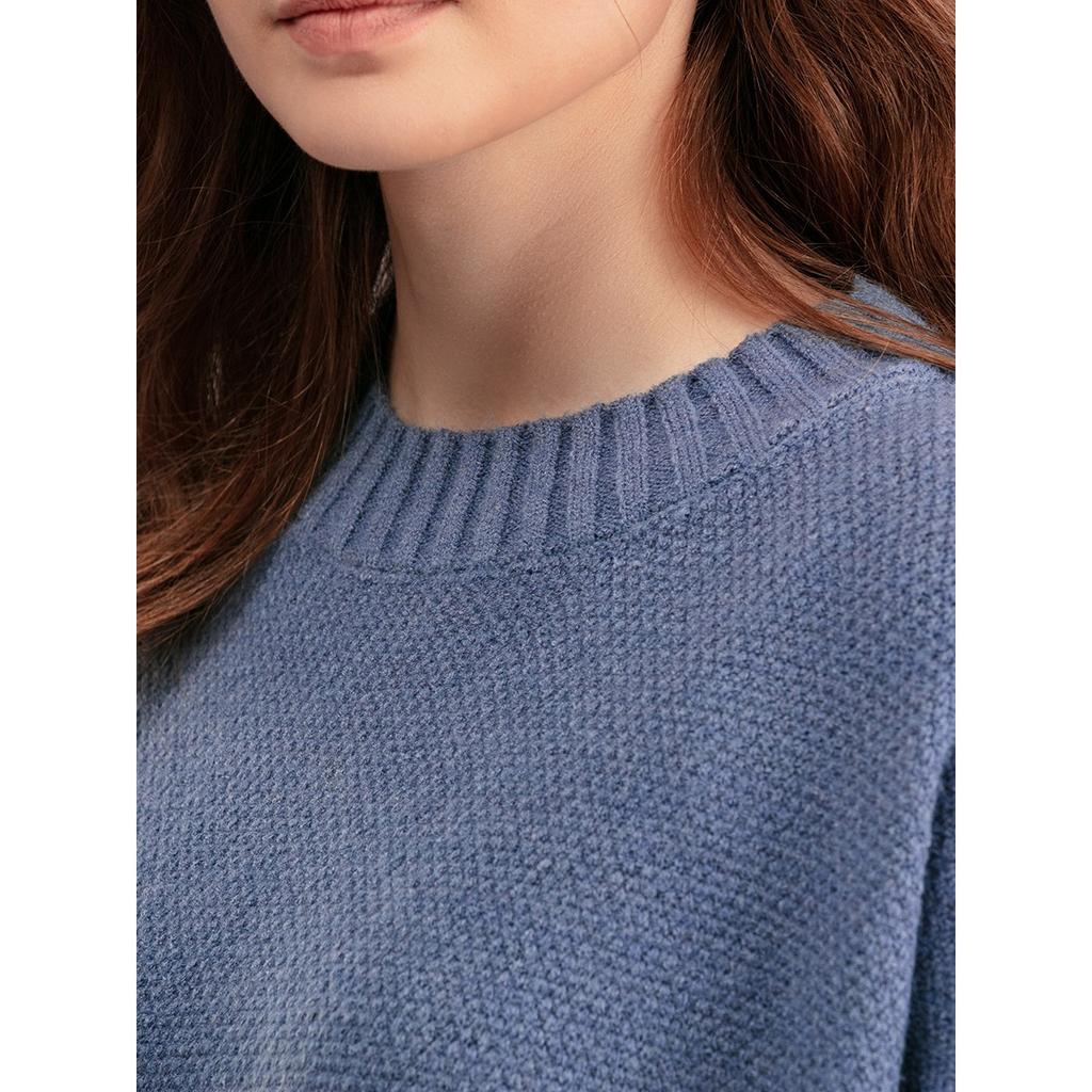 Autumn and Winter New Fashion Casual Knitted Set Pants Women's Edition Loose Sweater Wide Leg Pants Two Piece Set