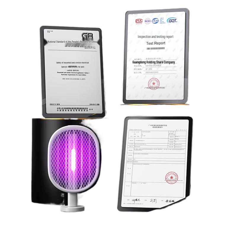 DP Rechargeable Electric Mosquito Swatter with UV Light and Stand One Size