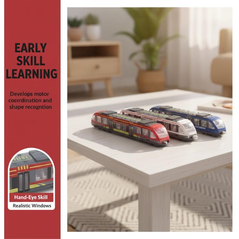 Alloy Subway Model Toy Sliding Simulation Metro Train Model Colorful Kids Educational Toy For Children Play Collection Gift