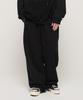 CARGOBROS Y2K Style Basic Oversized Training Pants (Black)