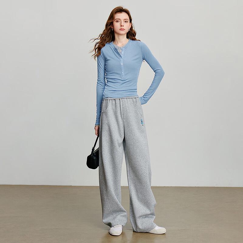 Chuyu Women's Embroidered Cotton Blend Leisure Pants