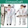 Enchanting Wizard Of Oz Tin Man Cosplay Costume For Adults And Kids In Silver