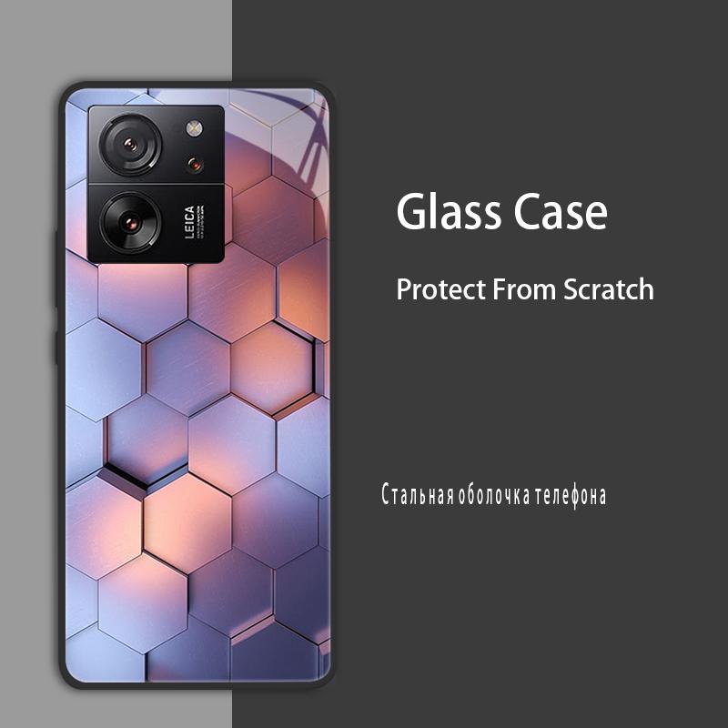 For Xiaomi 13T 13T Pro Case Cover Tempered Glass Case Hard Shockproof Coque Bumper For Xiaomi Mi 13T Pro Mi13T Pro Protect Case