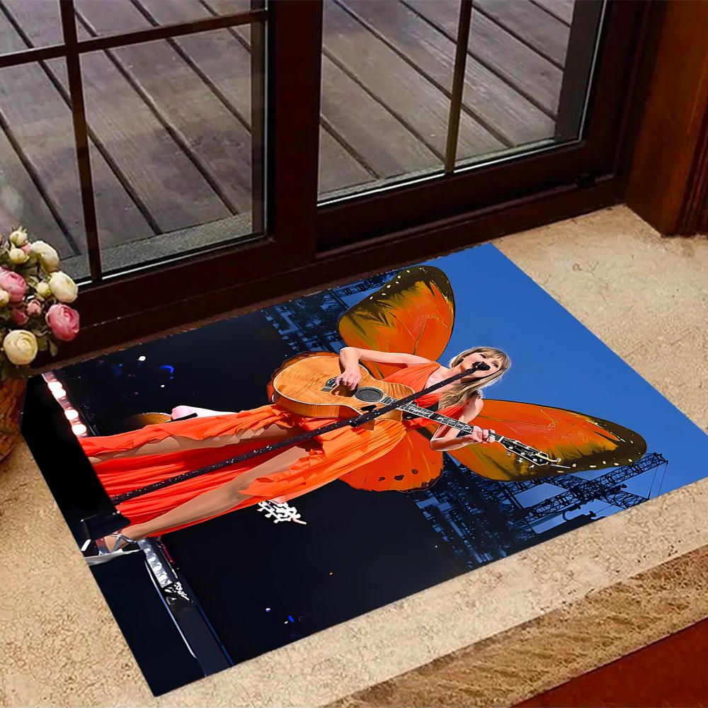 Taylor Swift's Glittery Performance Floor Mat Perfect for Decorate room Bedrooms Dining Room Playrooms Antislip Carpet Decorate Offices