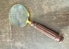 Antique Brass 10X Magnifier: Vintage Handheld Magnifying Glass