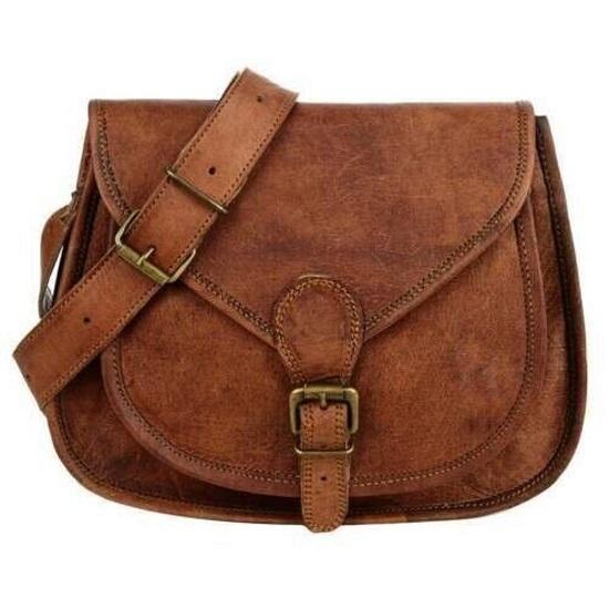 Women Vintage Leather Messenger Cross Body Bag Handmade Purse Satchel Bag