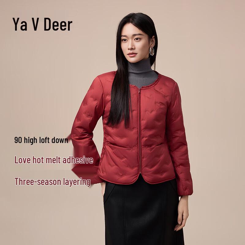 

Yalu Women s Lightweight Round Neck Down Jacket Liner 2XL