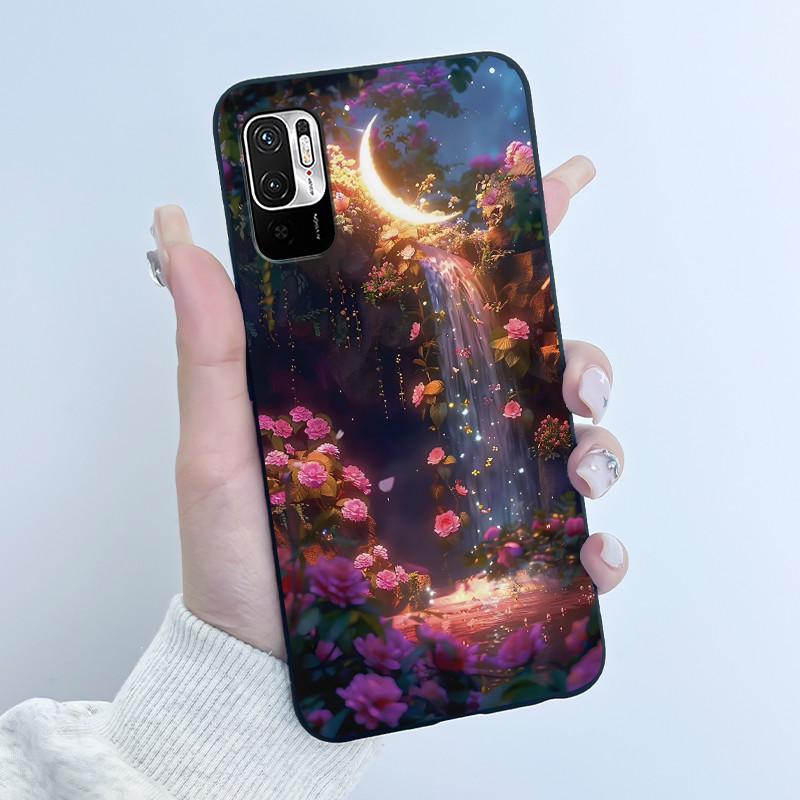 For Xiaomi Redmi Note 10 JE 10T JE Casing Cute Love Rabbit Funny Black Soft Silicone Phone Case For Redmi Note10 JE Bumper Cover