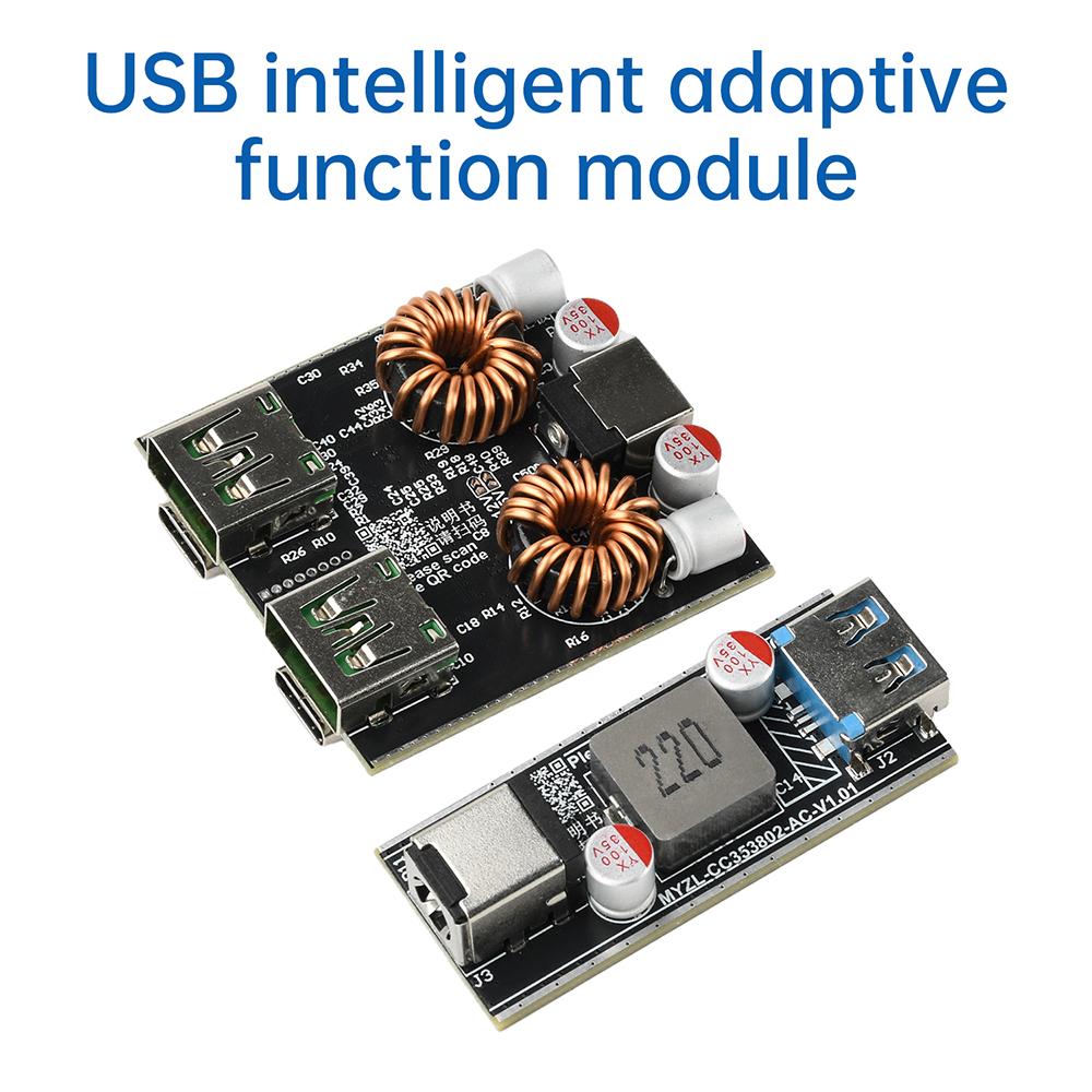 Type-A and Type-C High Power 140W /100W All Protocol Desktop Fast Charging Module Buck Converter Support PPS/PD3.0/PD2.0