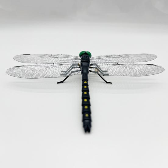 Fake Dragonfly Decoration with Clip Rod Portable Outdoor Camping Gnats Fly Repellent Simulated 3D Dragonfly Model Ornament Kids Educational Toy
