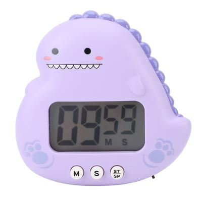 Roztomilý Dinosauří Dětský Časovač Velký LCD Displej Hlasitý Alarm Digitální Kuchyňský Časovač Magnetický Odpočet