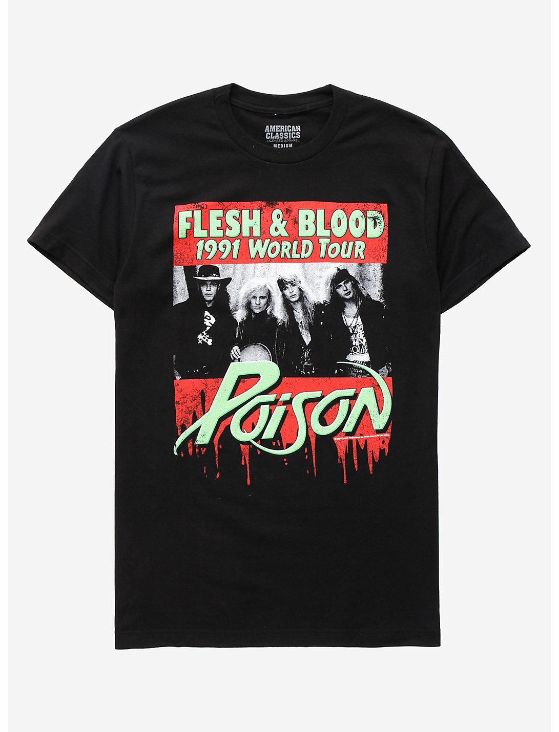 Poison Flesh & Blood 1991 World Tour T-Shirt S