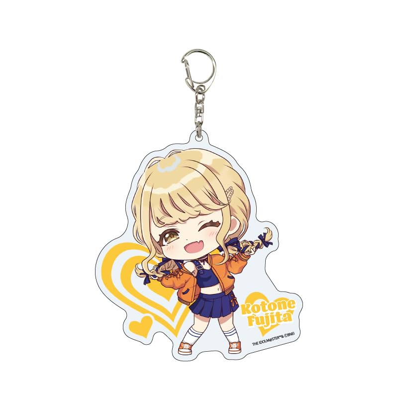 

[Official] Gakuen Idolmaster Large Acrylic Keychain 03Fujita Kotone Similar Look Costume Ver. (Mini Character Illustration) colleize Official Goods