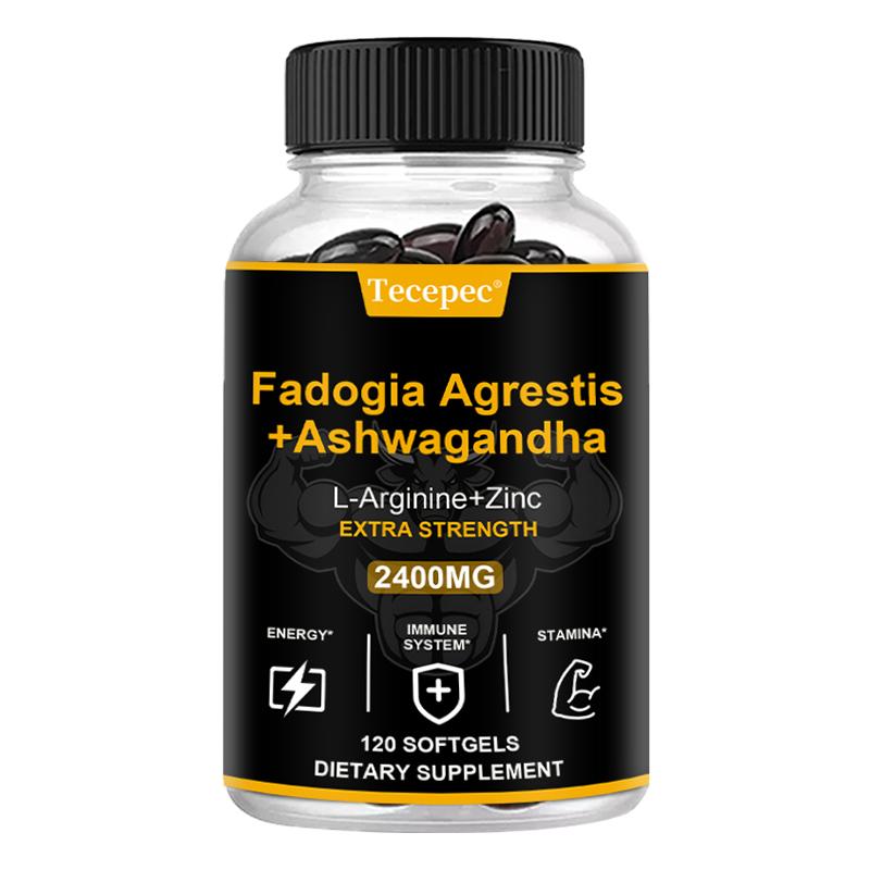 Fadogia Agrestis Extract Supplement, With Saw Palmetto, Black Pepper, 120 Softgels 120 Capsules