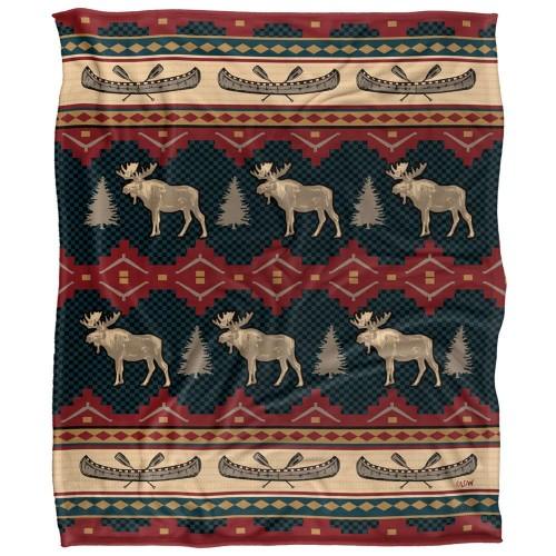 JQ Licensing Silky Moose Supersoft Blanket