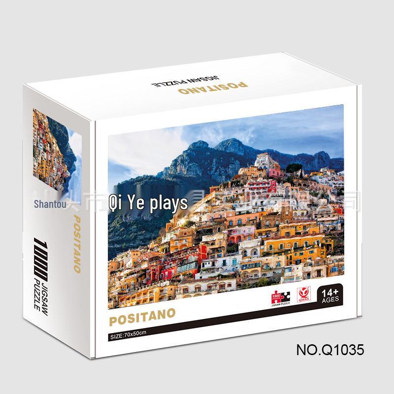Qiwan 1000-Piece Animal & Landscape Jigsaw Puzzles for Adults & Kids