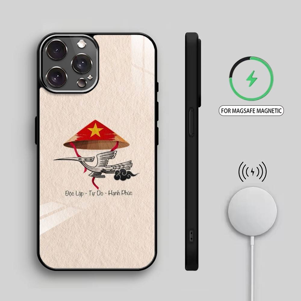 V-Vietnam Handyhülle Für iPhone17,16,15,14,13,12,11 Plus,Pro Max Magnetisch Für Magsafe Kabelloses Laden