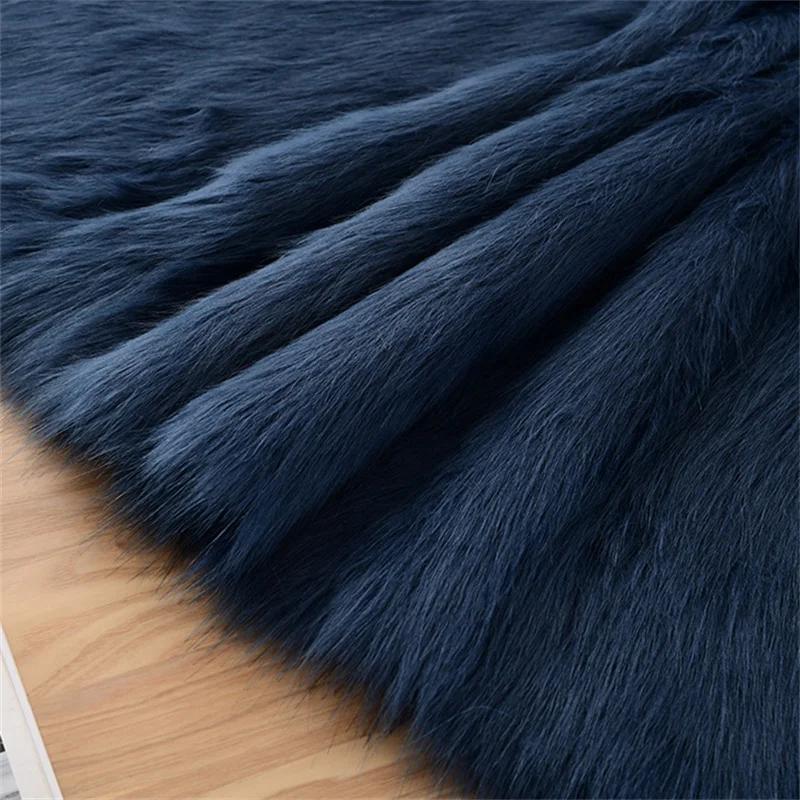 5cm Plush Thickened Fur Fabric By The Meter Coats Bags Clothes Sewing High-grade Imitation Fox Cloth Decorative Winter Plain Diy
