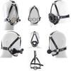 VaHppy Gag Máscaras Sexo Oral Jogos de Casal Role Play Cosplays Rainha Condicionamento Escravo de Cão PU Silicone Ossos de Cão Bolas de Sucção Argola O Bondage