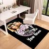 Custom Name Grease Printed Carpet, for Office Chair Living Room Bedroom Kitchen Room Decor Gifts.