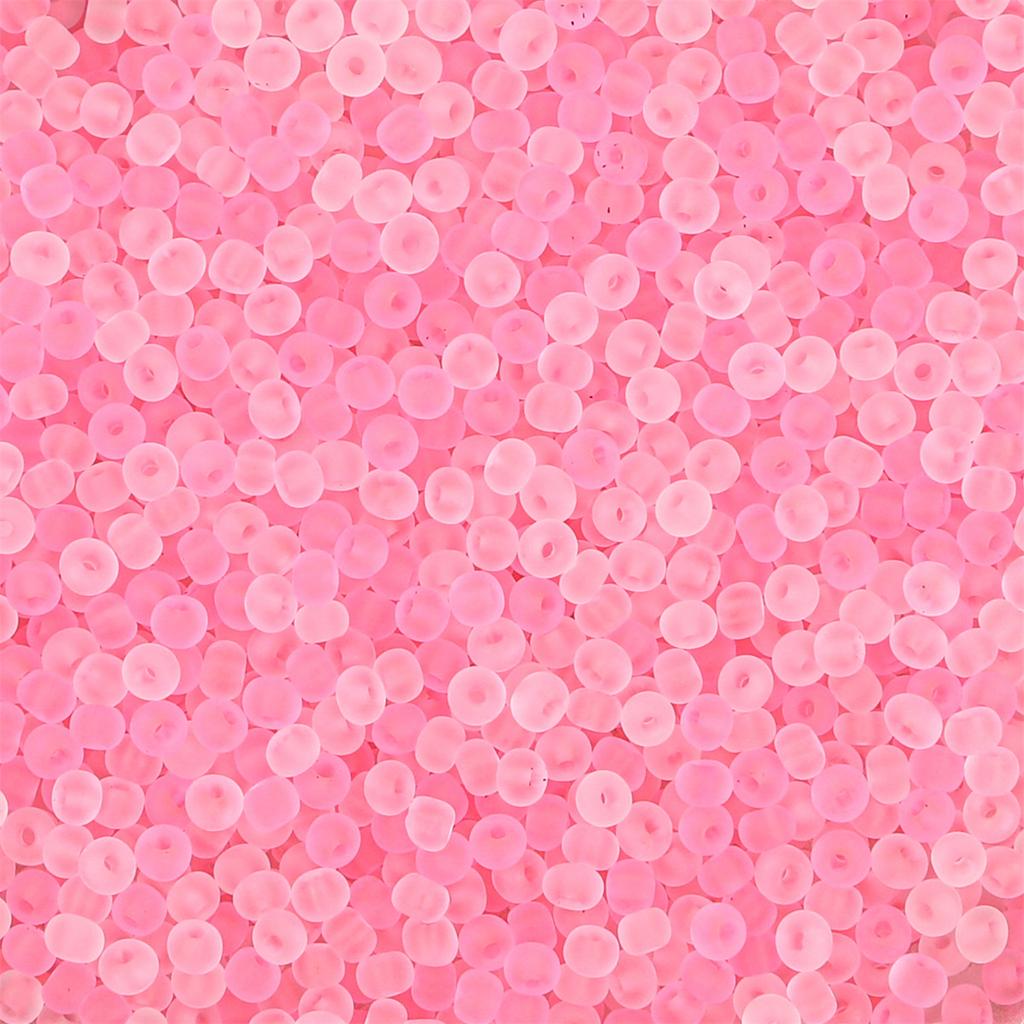 Frosted Clear Glass Seed Beads, DIY Jewelry Making Supplies