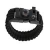 Pulsera Multifuncional de Supervivencia al Aire Libre de Paracord con Brújula y Silbato
