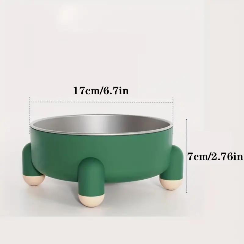 Anti-skid Pet Feeder Bowl Stainless Steel Cats Dogs Food Water Bowl Prevent Spills Messes Promotes Healthy Eating Driking Habits