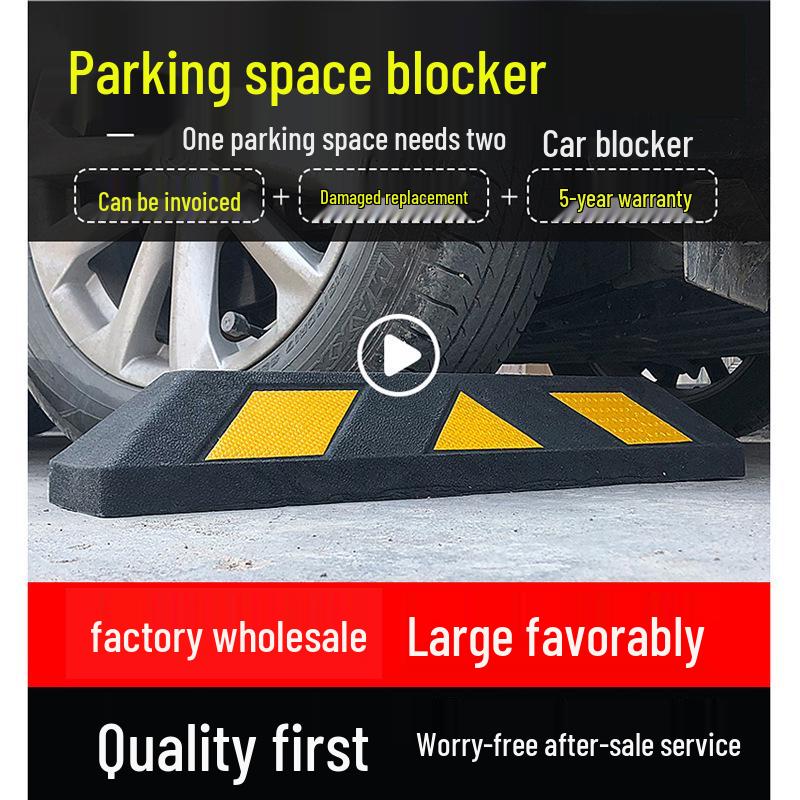 Rubber Parking Space Wheel Stopper and Positioner