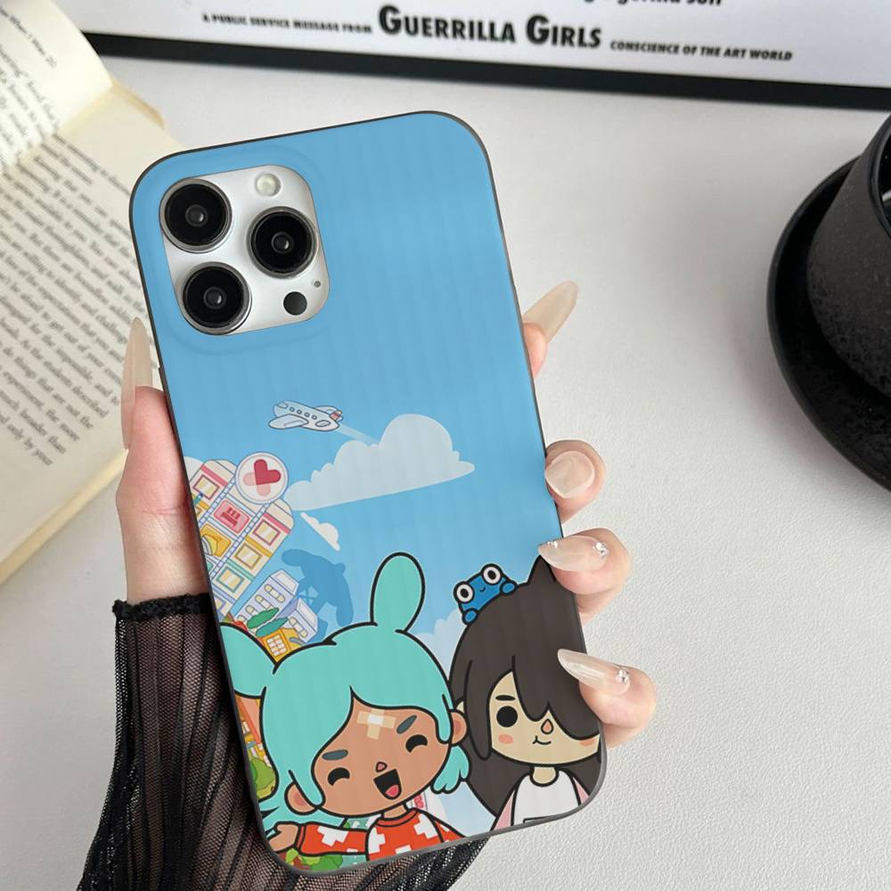 Toca Boca Toca Life World Phone Case For IPhone 17 16 15 11 12 13 14 Pro Max Soft Corrugated Silicone Cover Case