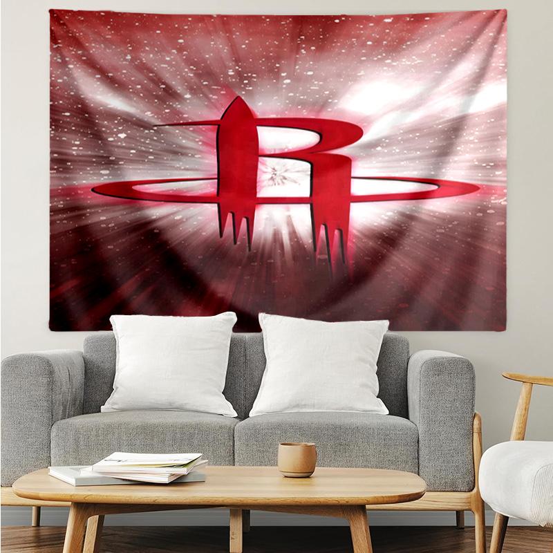 Rockets Basketball Team Quick-Dry Tapestry Hanging for Bedroom,Livingroom, Playroom,Decor Art Room Wall Tapestry Holiday and Birthday Gifts