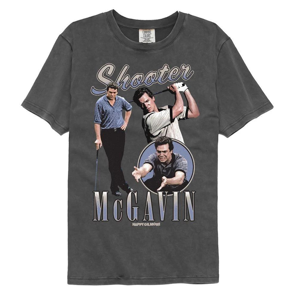 Happy Gilmore - Shooter Montage - American Classics - Solid Gray Short Sle 140