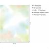 Watercolor Styles Aesthetic Stationery Paper 8.5 X 11 In 60 Sheets Double Sided Colorful Pretty Decorative Scrapbook Writing Pa