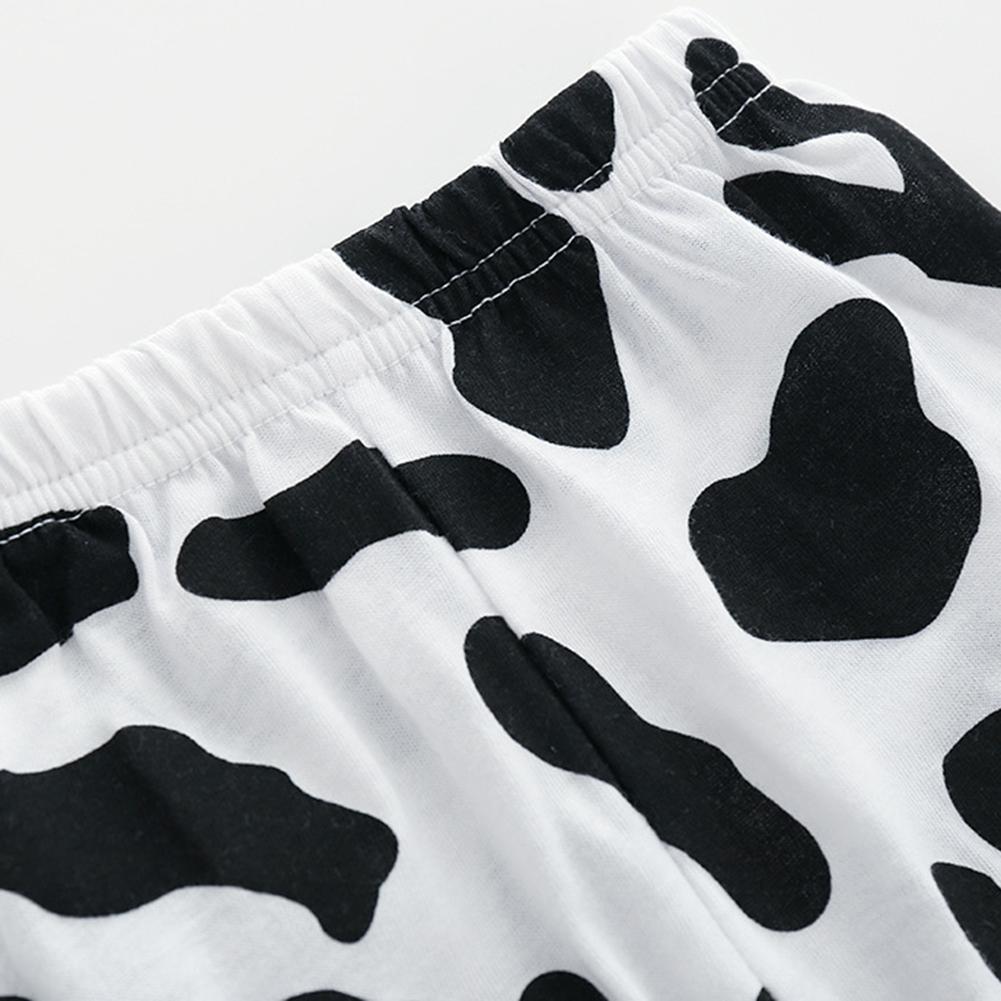 Set pantaloni fete cu mâneci lungi cu imprimeu vaci