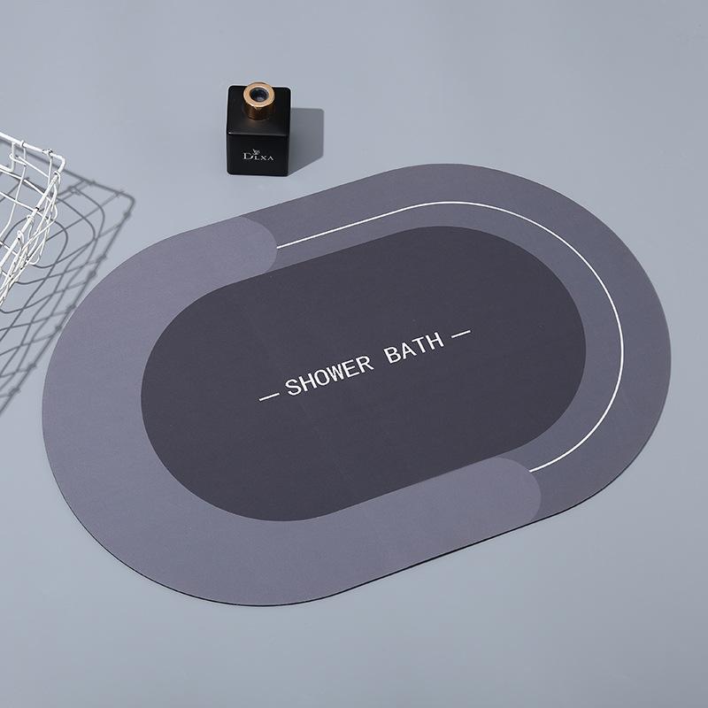 Nordic Minimalist Style Kitchen Floor Mat Bathroom Bathroom Door Mat Entry Door Mat Resistant To Dirty Diatom Mud Foot Mat